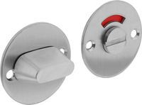 Intersteel Rozet rond plat 50 mm toilet-/badkamersluiting met 8 mm stift rvs geborsteld