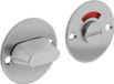 Intersteel Rozet rond plat 50 mm toilet-/badkamersluiting met 8 mm stift rvs geborsteld