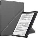 Merkloos Kobo Elipsa 2E Hoes Origami Book Case met Standaard Grijs