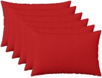 vidaXL - Kussensloop - HEERLEN - Rood - 40 x 60 cm - Stof