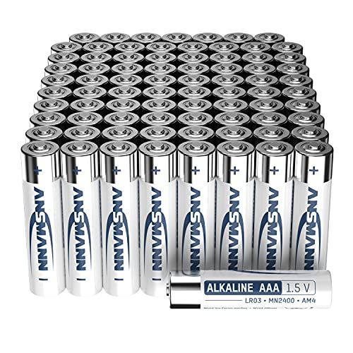Ansmann Batterijen AAA alkaline maat LR03 - AAA batterij voor theelichten (80 stuks voorraadverpakking) ontwerp kan afwijken