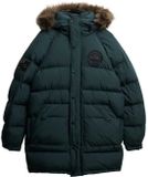 Superdry Everest Longline Gewatteerde Parka Heren M Deep Forest Green