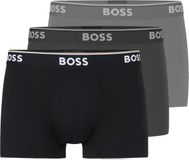 BOSS Boxershorts Power 3-Pack 061 Hommes Taille L Gris
