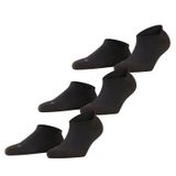 FALKE Cool Kick Bundle 3-Pack sneakersokken unisex zwart - maat 35-36