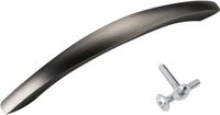 SOTECH 20 x Meubelgreep DEJA Boorgatafstand 128 mm RVS-optiek donker Gebogen handgreep