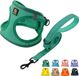 Harnais pour chien Bol avec laisse, harnais anti-traction pour chiens de petite à moyenne taille, pas de harnais de traction pour petits chiens, avec laisse, harnais confortable pour chien en Air Mesh avec bandes réfléchissantes