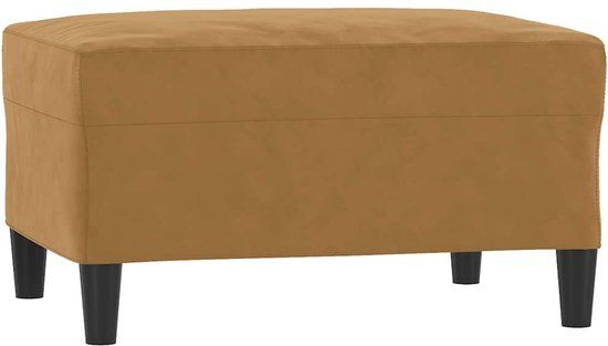vidaXL Voetenbank 70x55x41 cm fluweel bruin