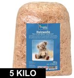 Glorex Hobby Naturel houtwol 5 kilo - Vulmateriaal voor wijnkisten, kerstpakketten, cadeauverpakkingen en fruitmanden