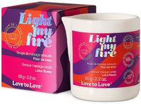Love to Love - Light My Fire - Massagekaars - Lotusbloem