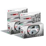 AGFA Fotoverpakking 2 x 601026 – Wegwerpcamera, LeBox Black & White, 27 foto's, optische lens 31 mm, grijs