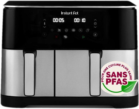 Instant Pot Vortex Dual 11L PFAS-vrije Airfryer