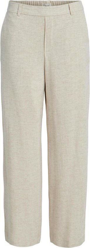 Object Objsanne Aline Wide Pant Broeken Dames - Zand - Maat 38