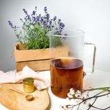 Unyqoos® Stijlvolle glazen kan voor koude en warme dranken van borosilicaatglas