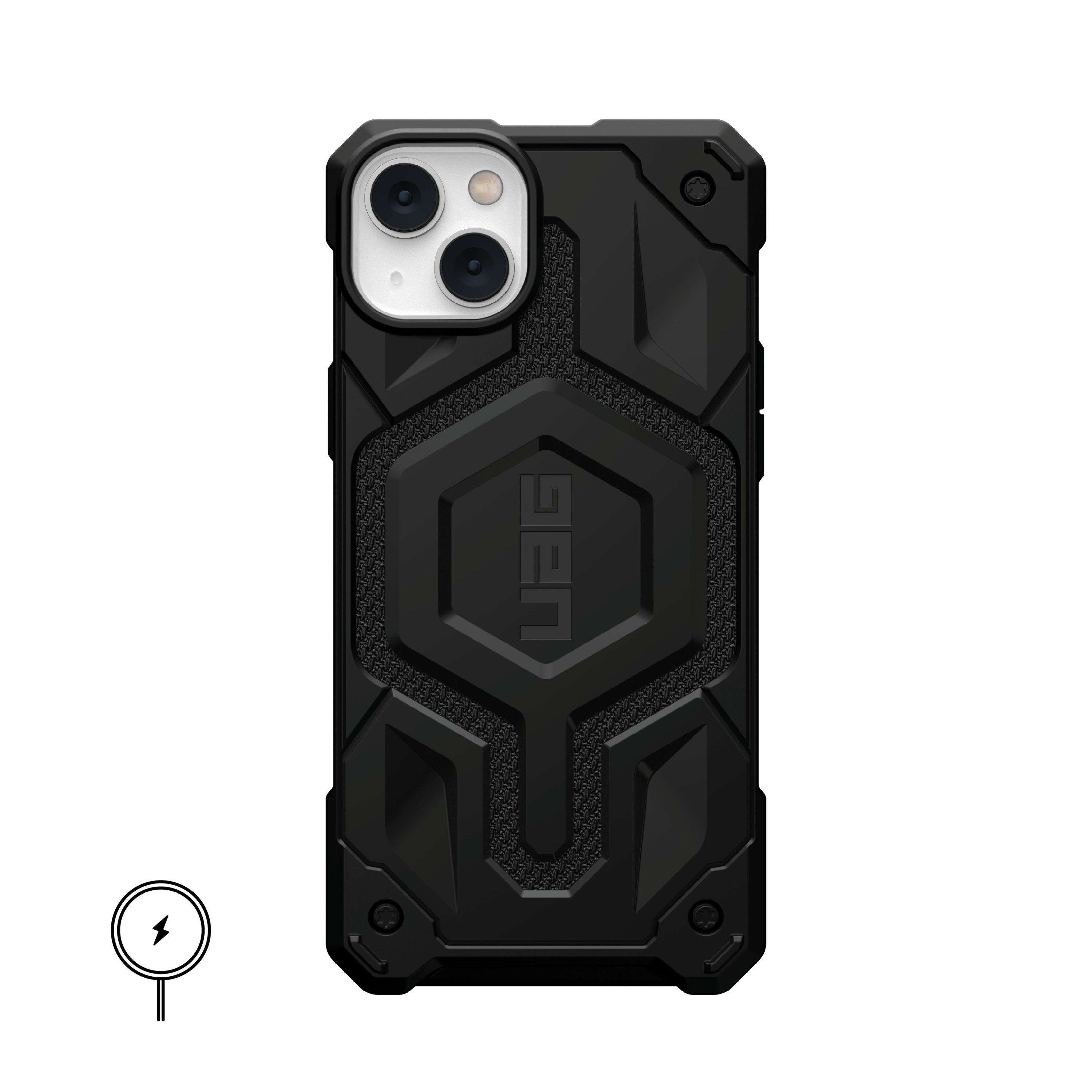 Urban Armor Gear UAG Monarch Pro Mag Case for iPhone 14 Plus - Kevlar Black - Shockproof