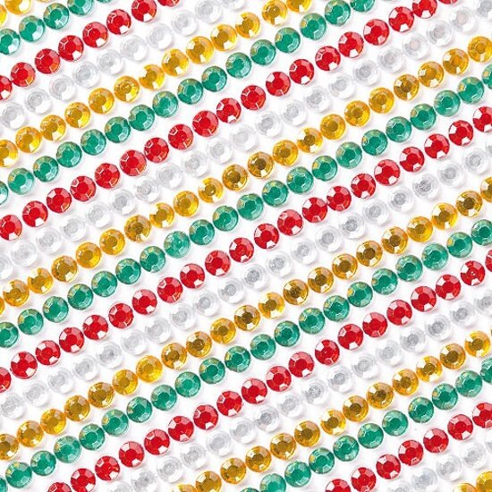 Baker Ross Zelfklevende strips met feestelijke edelstenen - stickers voor kinderen voor scrapbooking decoratie maken en knutselwerkjes 36 stuks