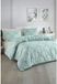 L'Essentiel Ensemble de literie - 1 housse de couette 220 x 240 cm + 2 taies d'oreiller 60 x 60 cm - Vert