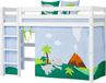 Hoppekids Dinosaur rideau pour lit mi-hauteur 90x200 cm