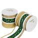 Halbach Seidenbänder Premium cadeaulint set Kerstmis | 6 rollen kerstversieringsbanden & koorden | lint om cadeau in te pakken