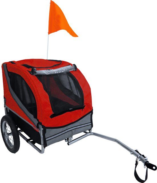 de Boon Fietskar Runner 1 - Rood/Grijs - Hondenfietskar - 25 kg