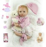 Reborn-pop, 55 cm – Poupée de bébé faite à la main avec un corps souple en silicone-vinyle