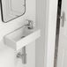 EMKE Mini Hangwastafel - Rechthoekig Keramiek - 40 x 20 x 10 cm - Wit