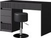 Vicco Kaptafel Omira, Zwart, 120 cm zonder spiegel, met kruk