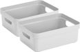 Sunware Opbergbox - 10x - kunststof - wit - 9 liter
