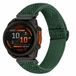 By Qubix - Elastische Solo Loop nylon bandje - Donkergroen - Geschikt voor Garmin Instinct E - 40mm