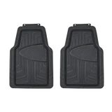Amazon Basics Vloermatten, set van 2, all-season, rubber, voor auto's, SUV's en vrachtwagens, zwart