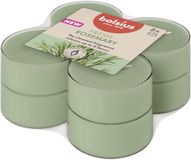 Merkloos Bolsius - Maxilichten - Clear Cup met Rozenmarijn Geur (8 stuks)