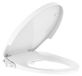Siège de bidet Forme allongée Plastique PP Buses autonettoyantes doubles Non électrique Pression d'eau réglable Fermeture douce