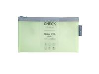 Grafoplas - Tas met ritssluiting, EVA, Soft Check, 23 x 13 cm, pastelgroen