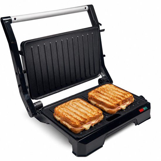 Vivid Green Tosti Apparaat voor 2 Tosti's - Grill IJzer - Contactgrill - Panini - Apparaten - Uitklapbaar - Vivid Green