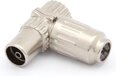 Haakse TV-plug 9.5mm/2.3mm - Vrouwelijk - Metaal (CV002M)