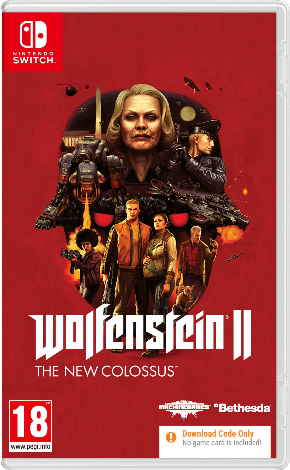Bethesda Wolfenstein II The New Colossus - Code in box Nintendo Switch