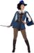 Wilbers Lady Musketier Kostuum Blauw - Maat 44