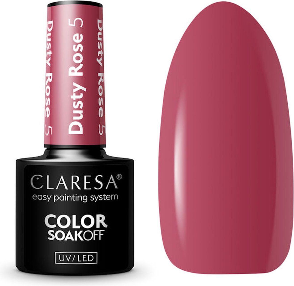 Claresa UV/LED Gellak Dusty Rose #5 – 5ml.