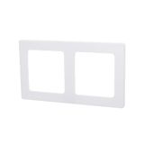 Wandbord van kunststof, Duits/Franse stijl, met 2 sleutels, wit