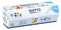 GIOTTO 534100 FINGER PAINT 6X100ML POTS