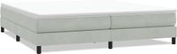 vidaXL Boxspring zonder matras fluweel lichtgrijs 200x220 cm