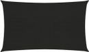 vidaXL Voile d'ombrage - 5x8 m - 160 g/m² - HDPE - Noir