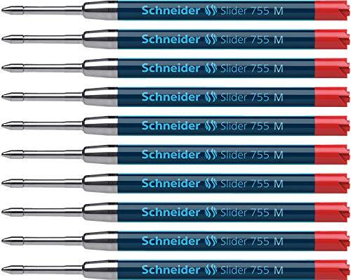 Schneider balpenvulling Slider 755 M rood doos met 10 stuks