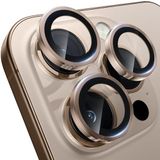 WSKEN Cameralensbeschermer voor iPhone 16 Pro/iPhone 16 Pro Max - [Originele opnamen houden] Onbreekbare Ultra HD 9H gehard glas camera schermbeschermer metalen ring cover film, woestijn titanium