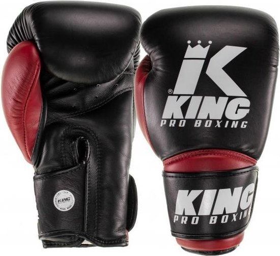 King Pro Boxing Bokshandschoenen KPB/BG STAR - Zwart - Leer - 10 OZ