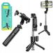 Hoco Selfie Stick met Bluetooth Statief en Afstandsbediening - K17 Zwart