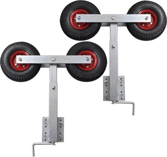 vidaXL 2-delige Boegsteunenset voor bootaanhanger 59-84 cm