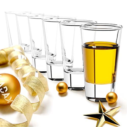24 stuks eiervormige borrelglazen, 30 ml tequila glazen