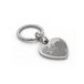 Porte-clés photo personnalisé - Cœur - Argent