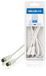 Valueline VLSB41300W10 câble coaxial 1 m F Blanc