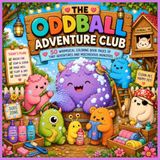 The Oddball Adventure Club: 50 Whimsical Coloring Book Pages of Tiny Adventures and Mischievous Monsters